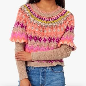 Free People Sweater super cute screams fuzzy, warm and cute